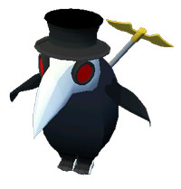 Bebé Pingüino Médico de Pestes